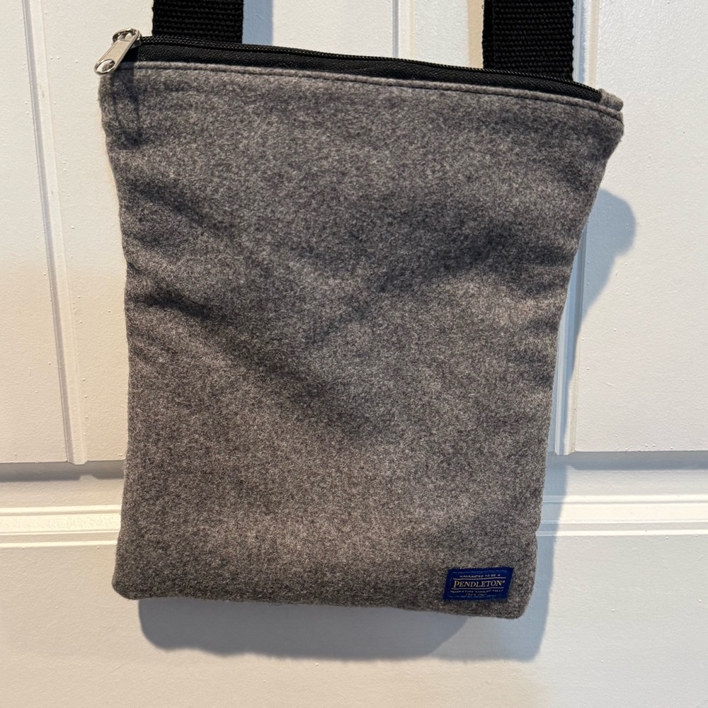 Pendleton Gray Crossbody Bag Minimalist Design